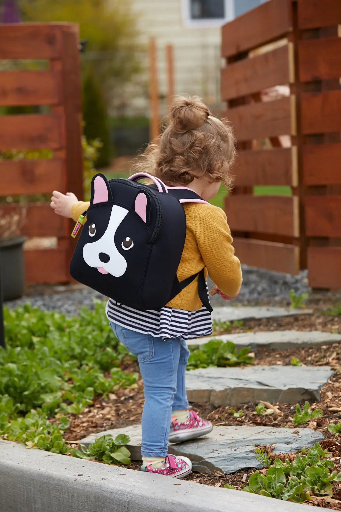 French Bulldog Harness Toddler Backpack - Black,Safety Harness, Kids Backpack Toddler Harness BP Dabbawalla   