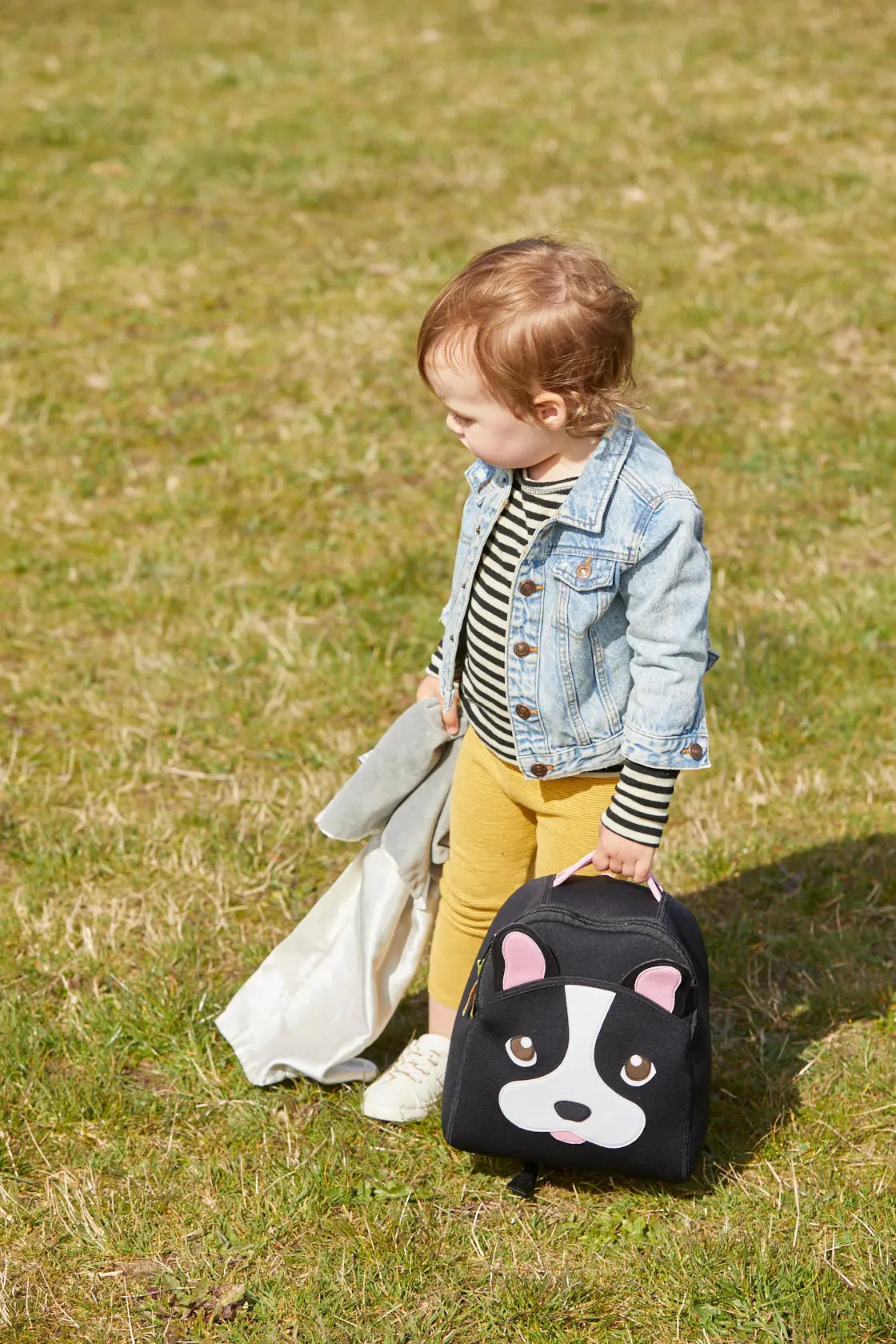 French Bulldog Harness Toddler Backpack - Black,Safety Harness, Kids Backpack Toddler Harness BP Dabbawalla   