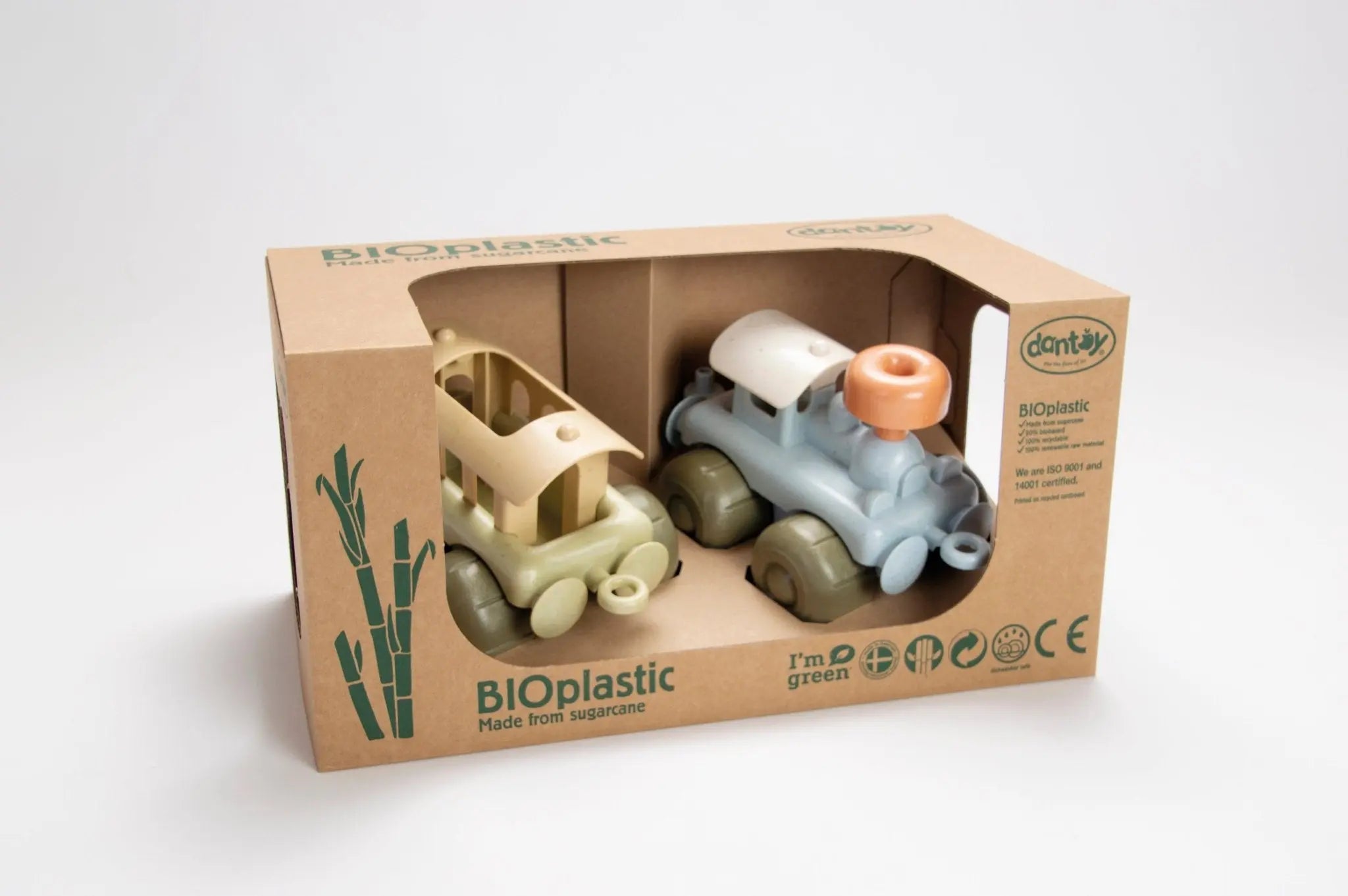 Bioplastic Train Set, Eco-Friendly Toy Train, Sustainable Playset, Eco Toy, Green Gift  Dantoy   