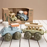 Bioplastic Train Set, Eco-Friendly Toy Train, Sustainable Playset, Eco Toy, Green Gift  Dantoy   