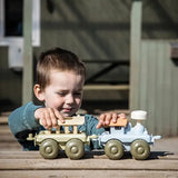 Bioplastic Train Set, Eco-Friendly Toy Train, Sustainable Playset, Eco Toy, Green Gift  Dantoy   