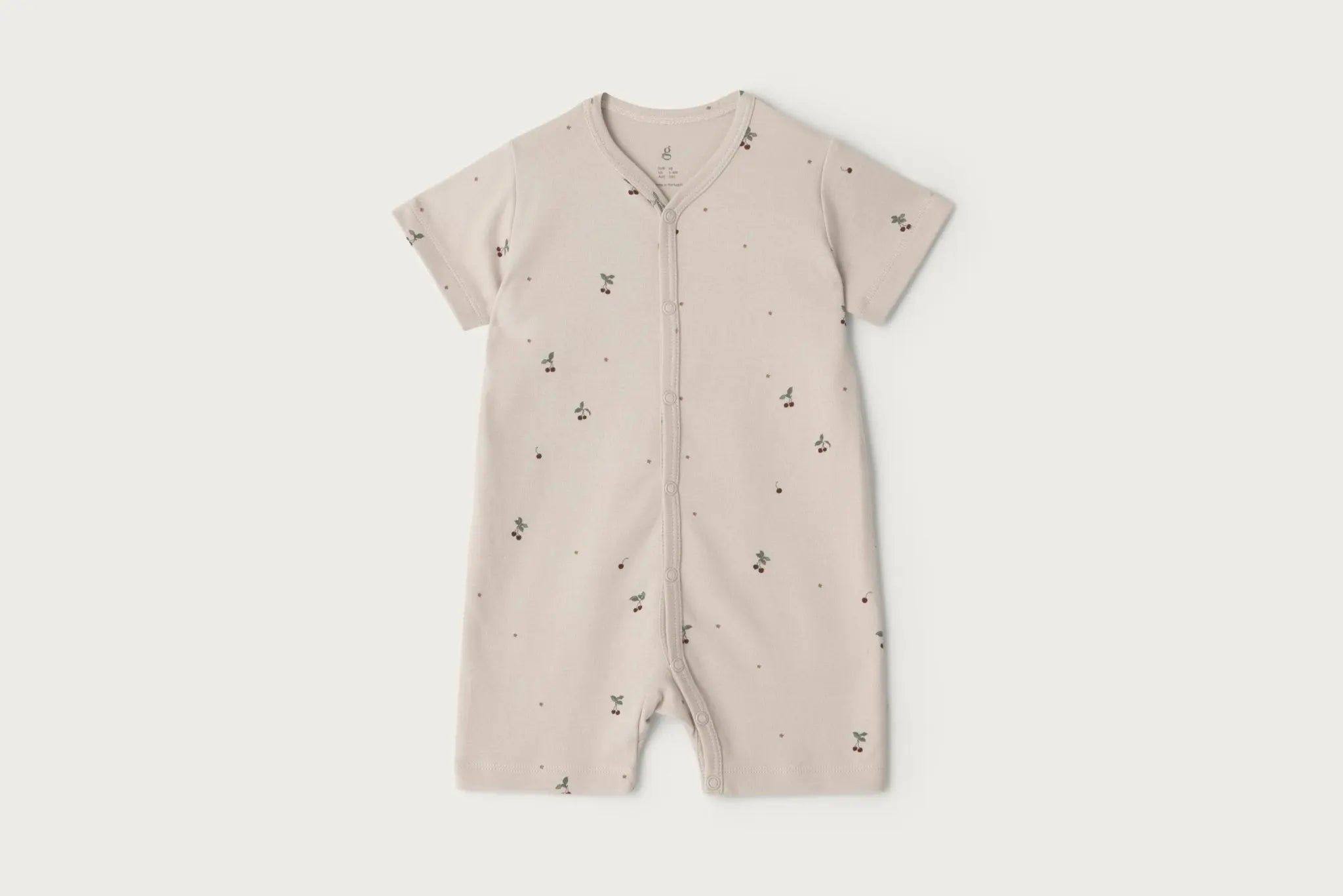 Jersey Romper, Comfy Baby Outfit, Cute and Cozy, Perfect for Playtime and Naps  Garbo and Friends Cherry 62/68 (3-6M) 