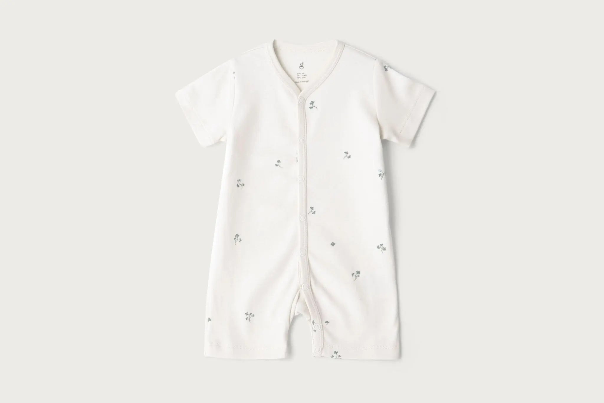 Jersey Romper, Comfy Baby Outfit, Cute and Cozy, Perfect for Playtime and Naps  Garbo and Friends Folia Ecru 62/68 (3-6M) 