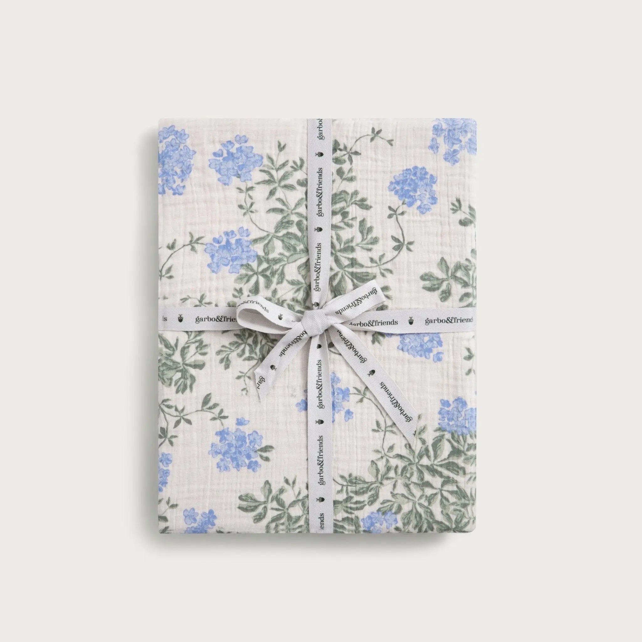 Plumbago Muslin Fitted Sheet Junior, Ethically Made in Portugal, OEKO-TEX® Certified  Garbo and Friends   