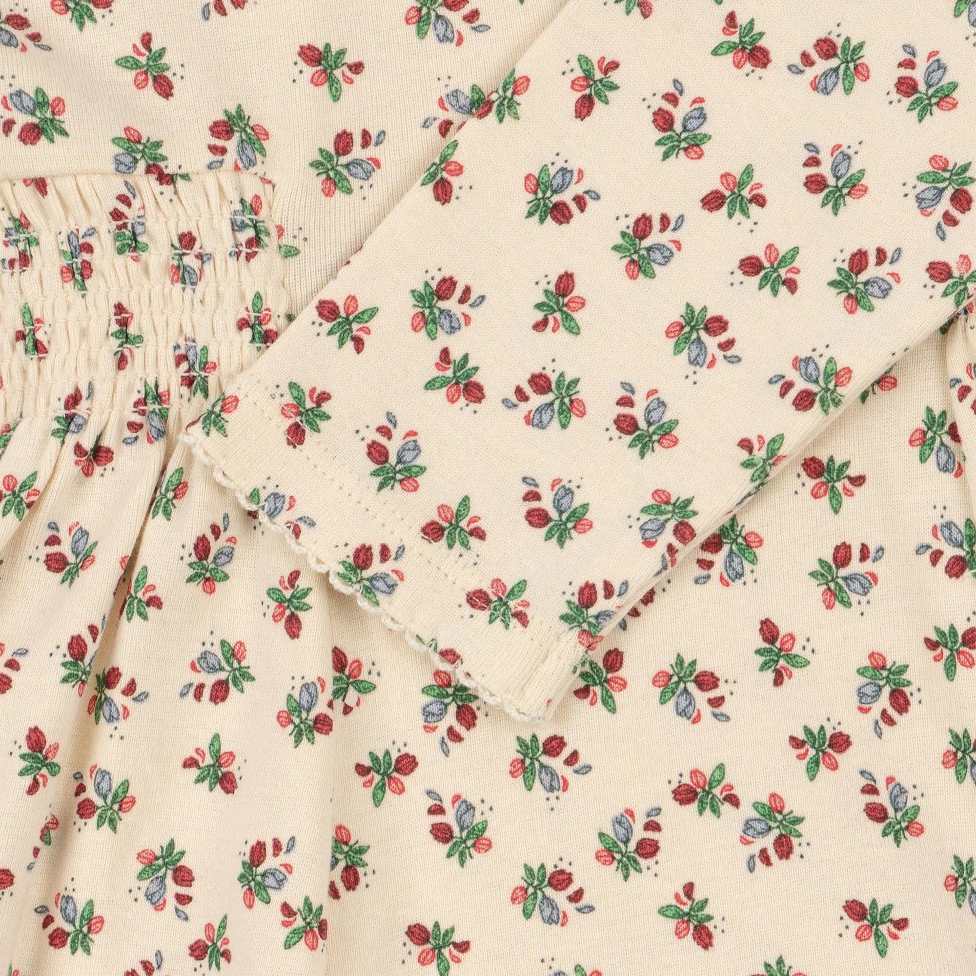 Classic Girl Dress Gots - Fleur Tricolore  Konges Sløjd   