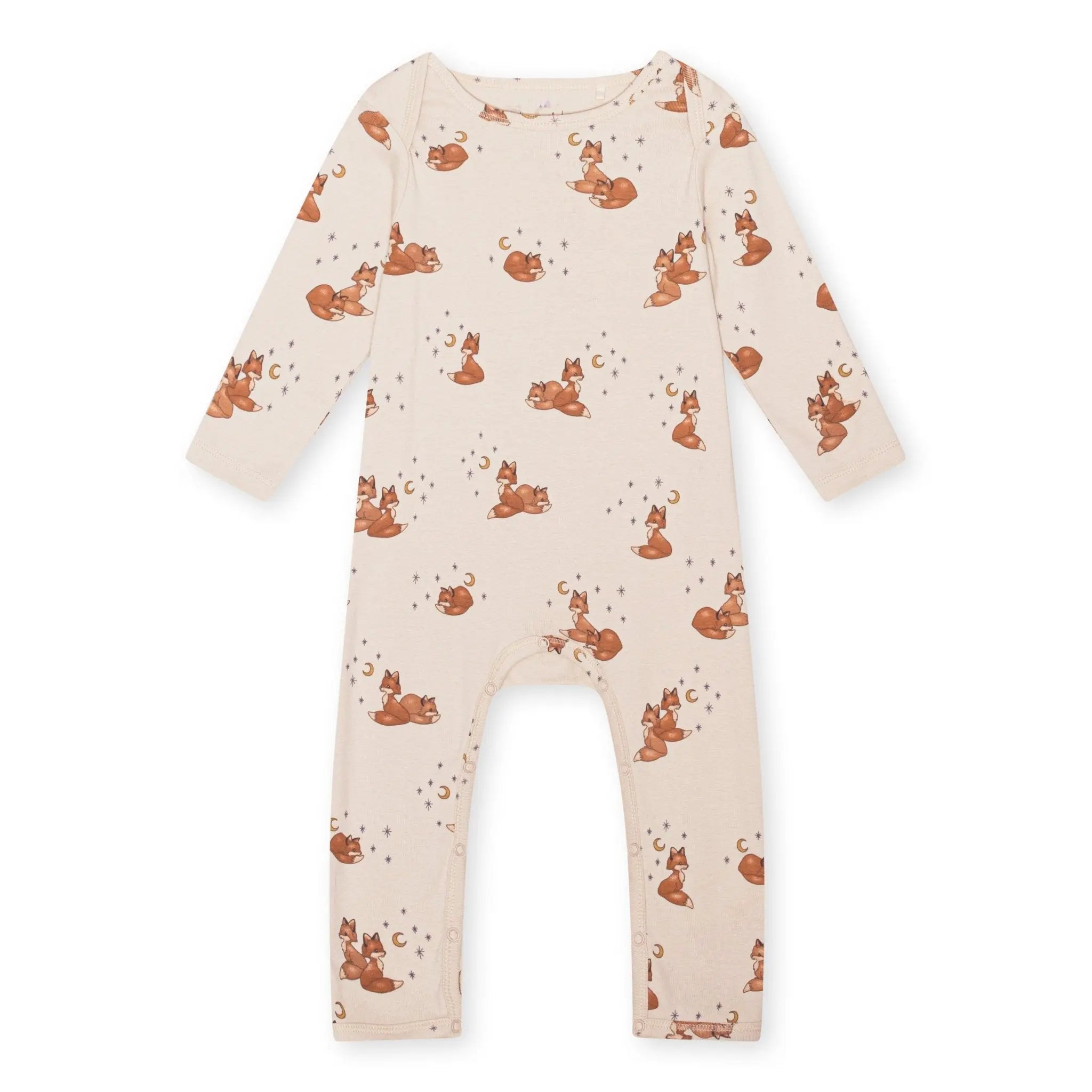 Classic Organic Cotton Baby Onesie - Foxie  Konges Sløjd   