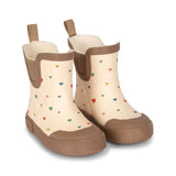 Children's Brume Welly Rain Boots - Multi Foil Hearts  Konges Sløjd   