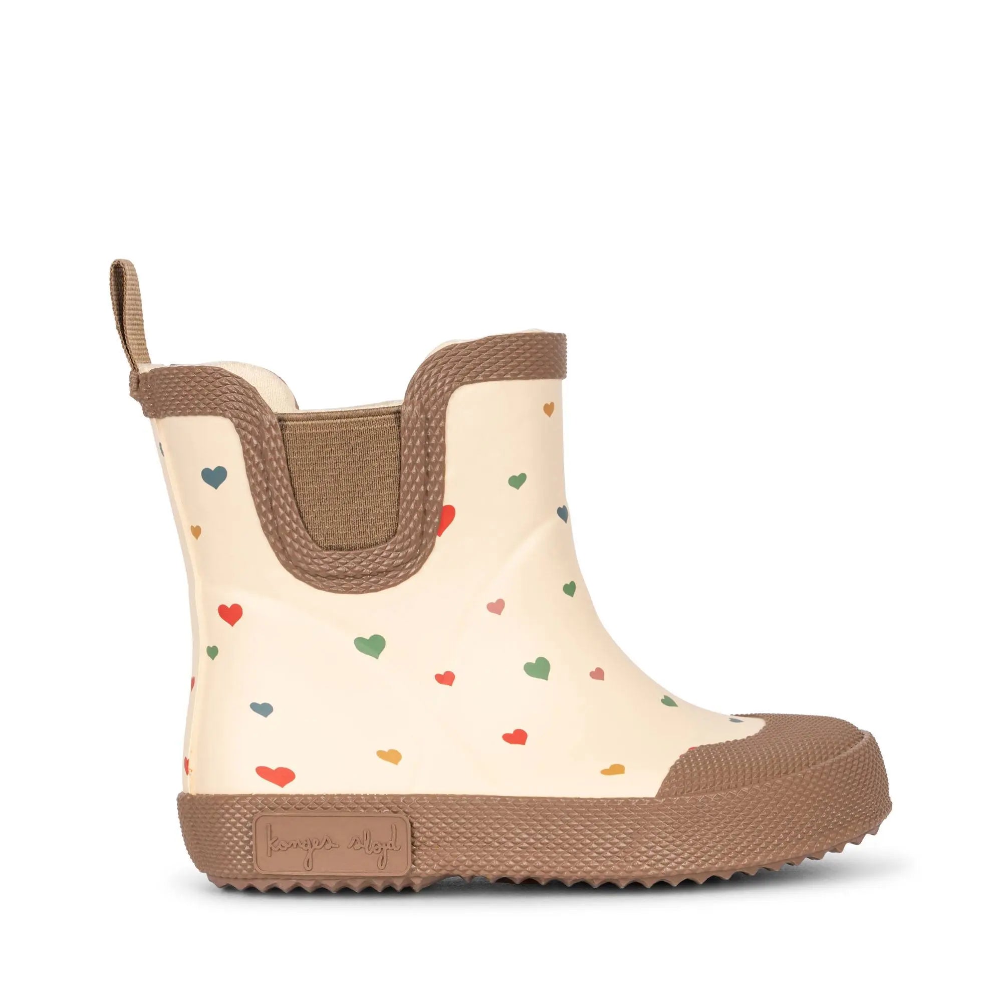 Children's Brume Welly Rain Boots - Multi Foil Hearts  Konges Sløjd   