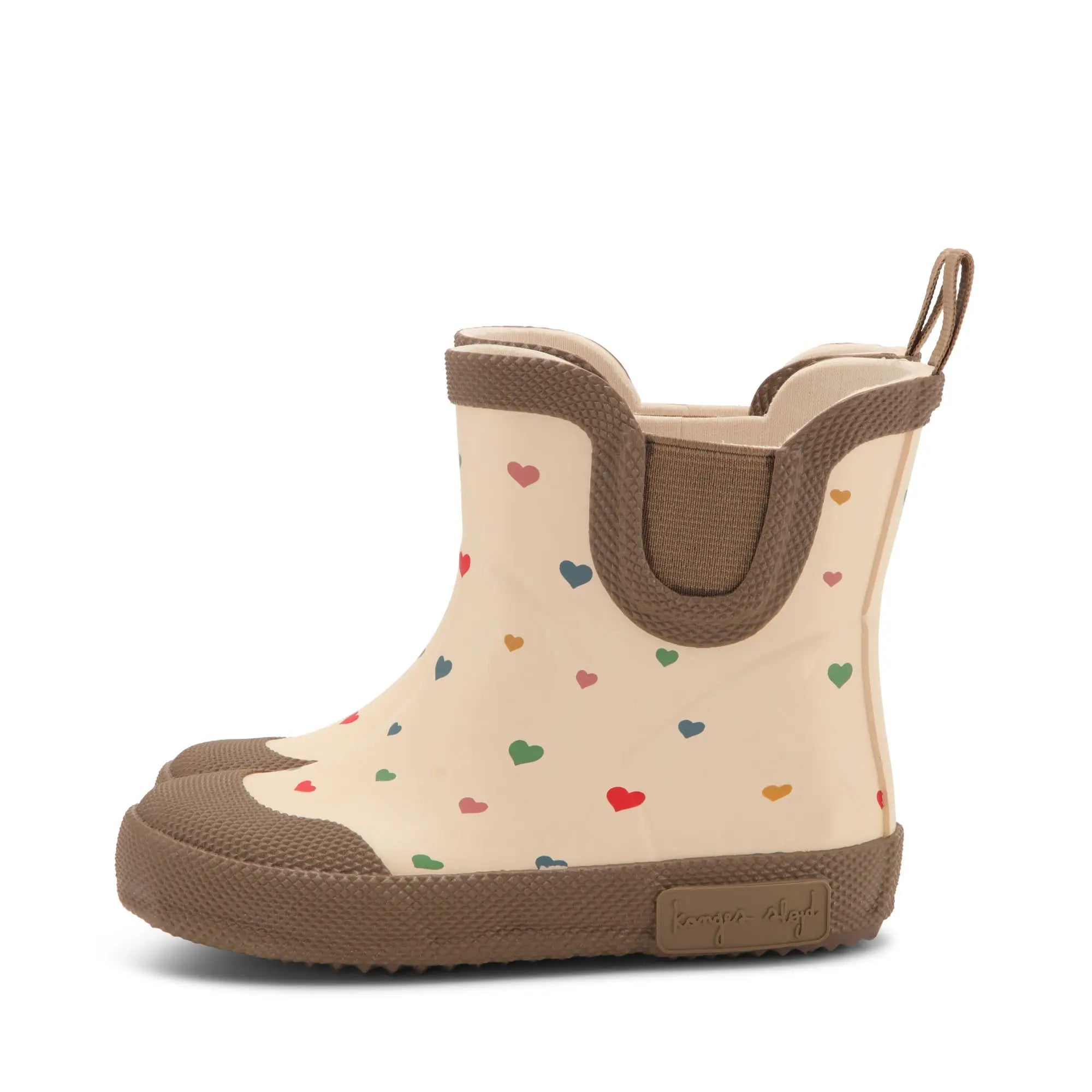 Children's Brume Welly Rain Boots - Multi Foil Hearts  Konges Sløjd   