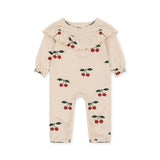 Malli Glitter Girl Romper Gots - Grande Cerise  Konges Sløjd Ma Grande Cerise Glitter 50-56cm/0-1M 