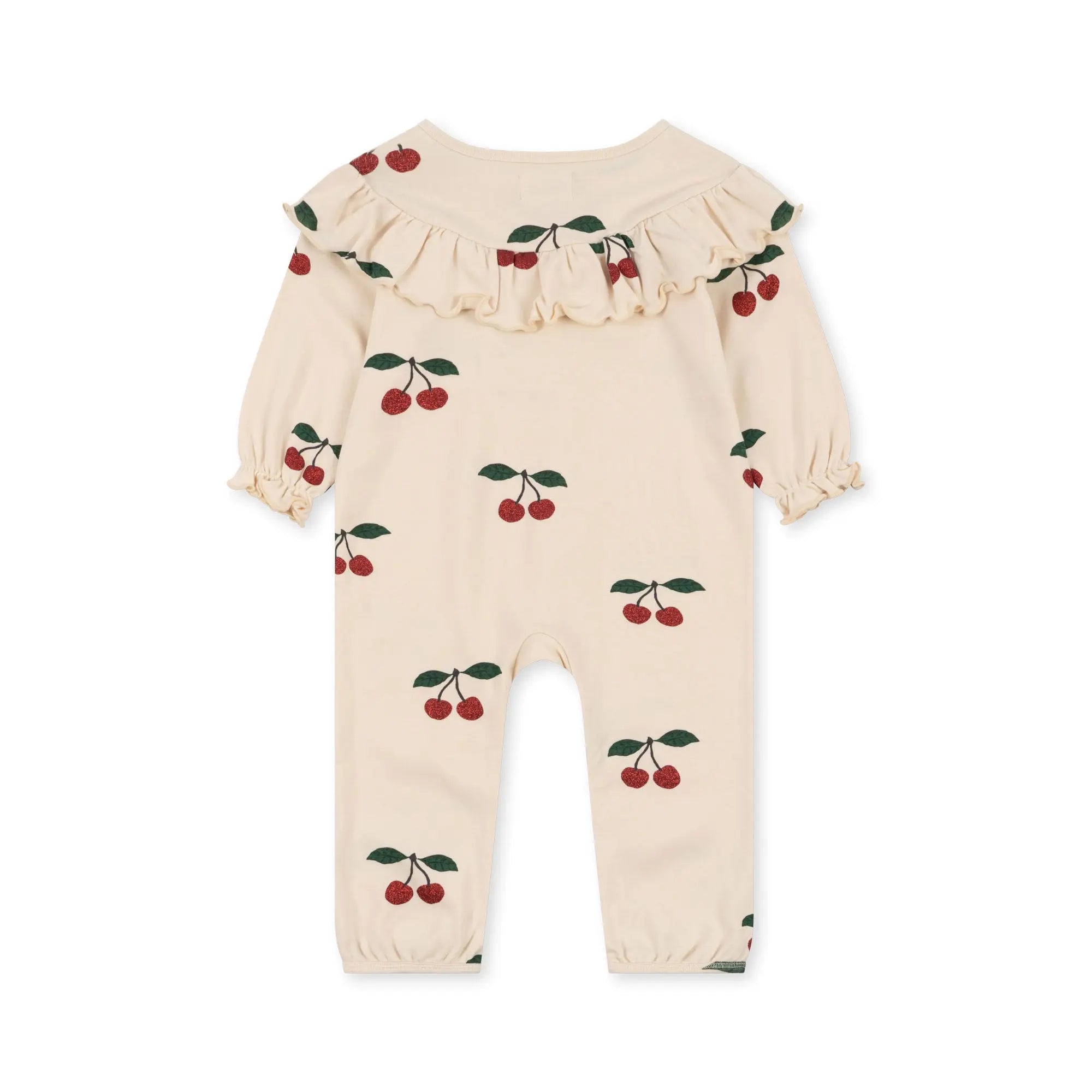 Malli Glitter Girl Romper Gots - Grande Cerise  Konges Sløjd   