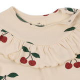 Malli Glitter Girl Romper Gots - Grande Cerise  Konges Sløjd   