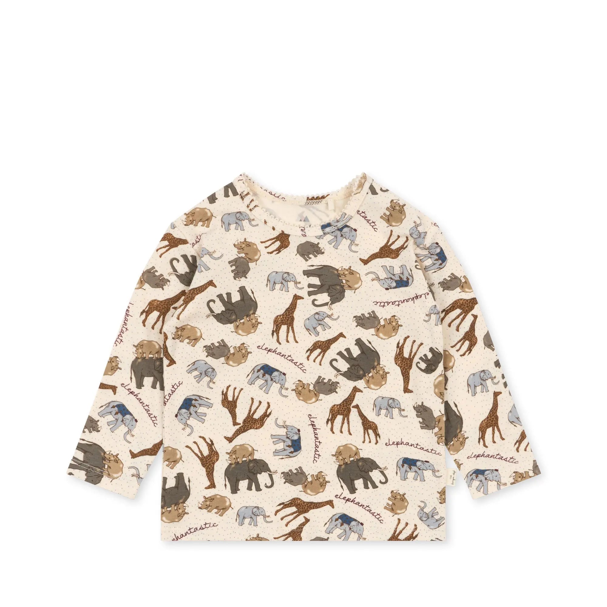 Basic Girl Blouse Gots - Elephantastic  Konges Sløjd Elephantastic 74cm/9M 
