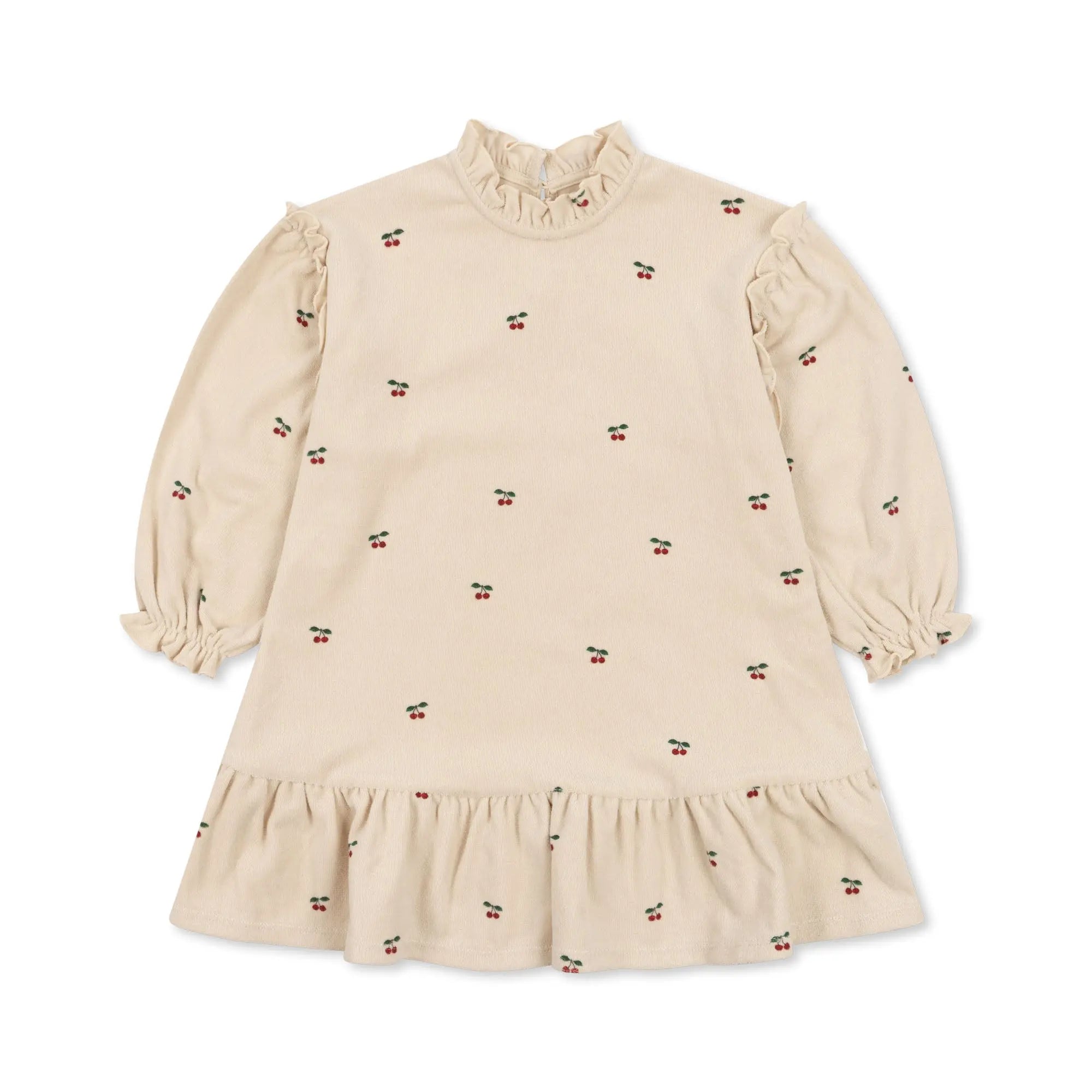 Cherry Girl Dress Gots  Konges Sløjd Cherry 80cm/12M 