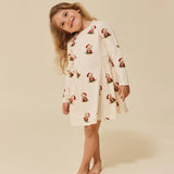 Teddy Basic Christmas Girl Dress Gots  Konges Sløjd Christmas Teddy 86cm/18M 