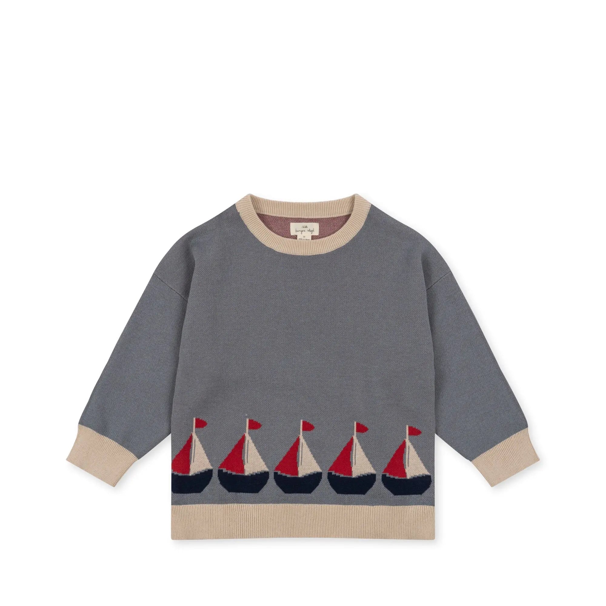 Sail Away Lapis Knit Blouse Gots  Konges Sløjd Sail Away 86cm/18M 