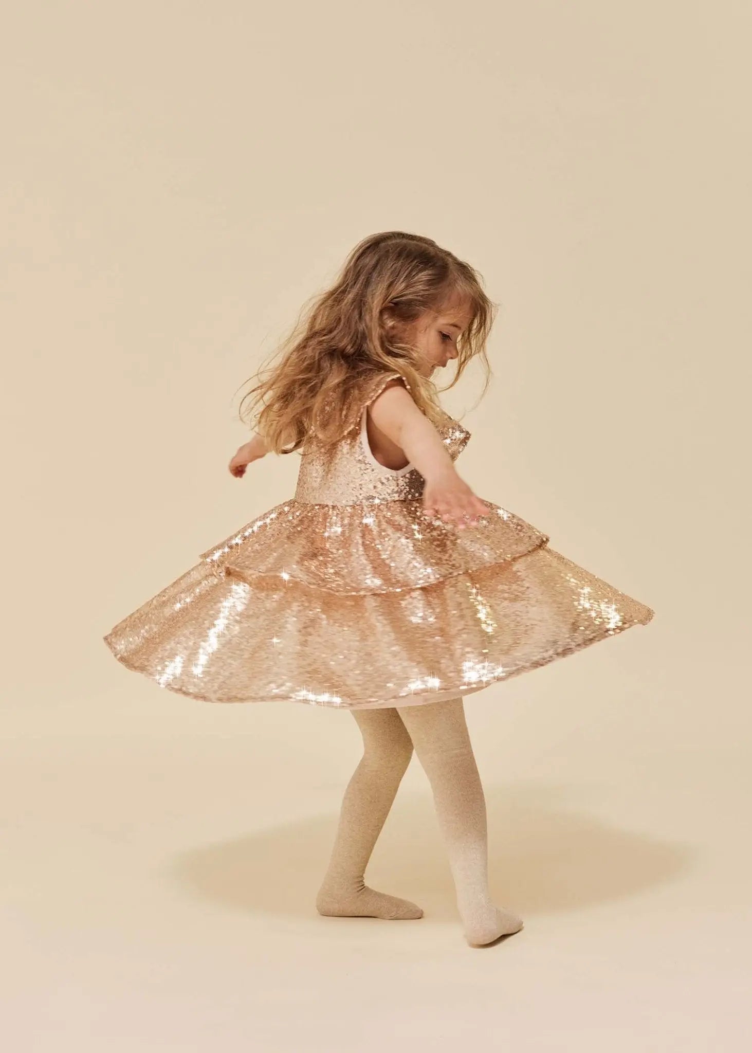 Gold Blush Starla Sequin Dress  Konges Sløjd   