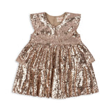 Gold Blush Starla Sequin Dress  Konges Sløjd Gold Blush 98cm/3Y 