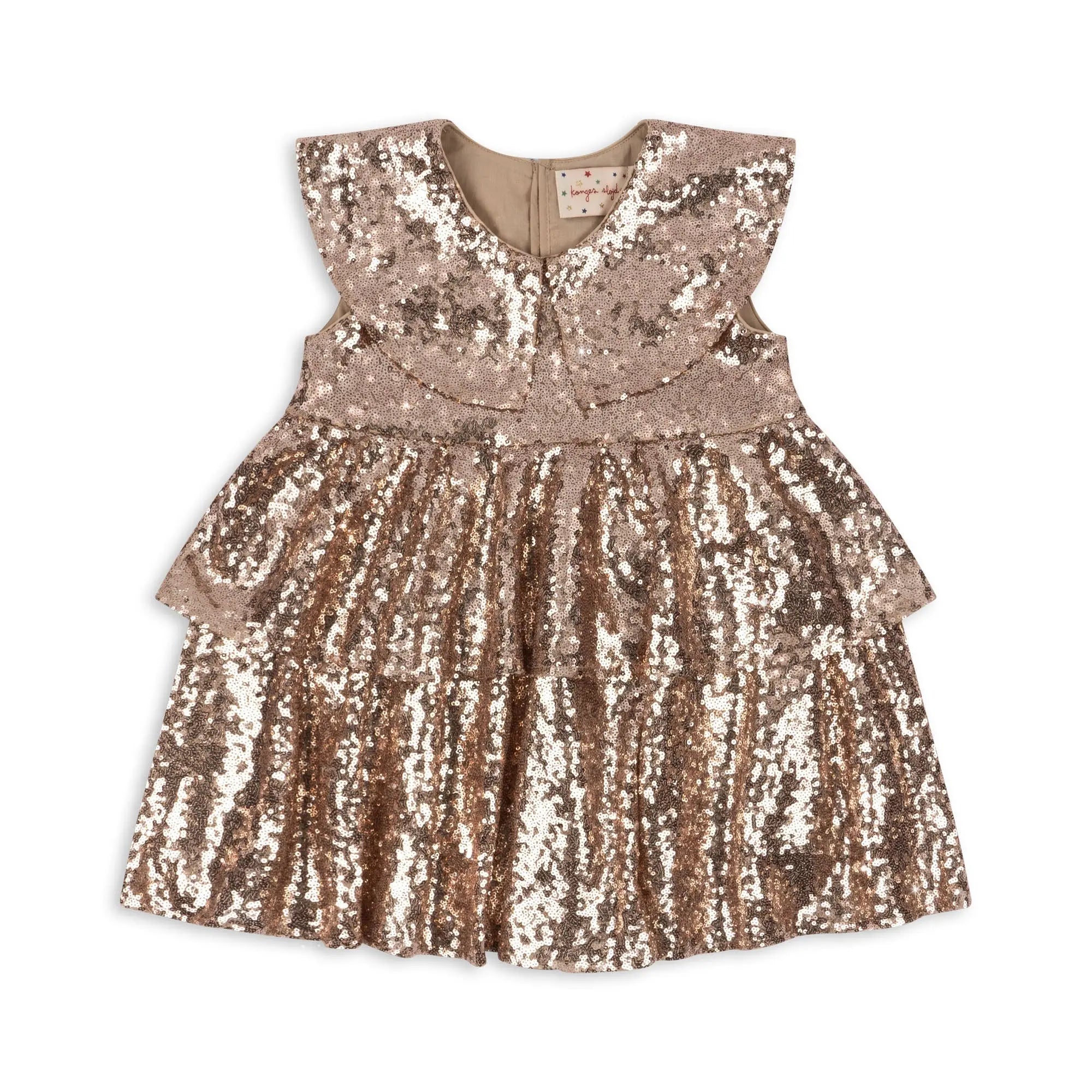 Gold Blush Starla Sequin Dress  Konges Sløjd Gold Blush 98cm/3Y 