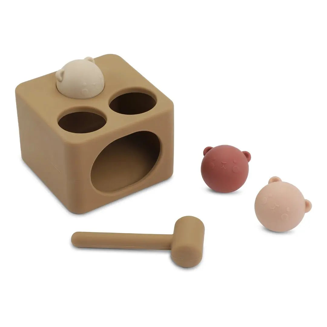 Hamster Knockout Toy for Children 18 Months and Older, Interactive Play Set, Kid's Gift, Hours of Fun  Konges Sløjd Almond One Size 