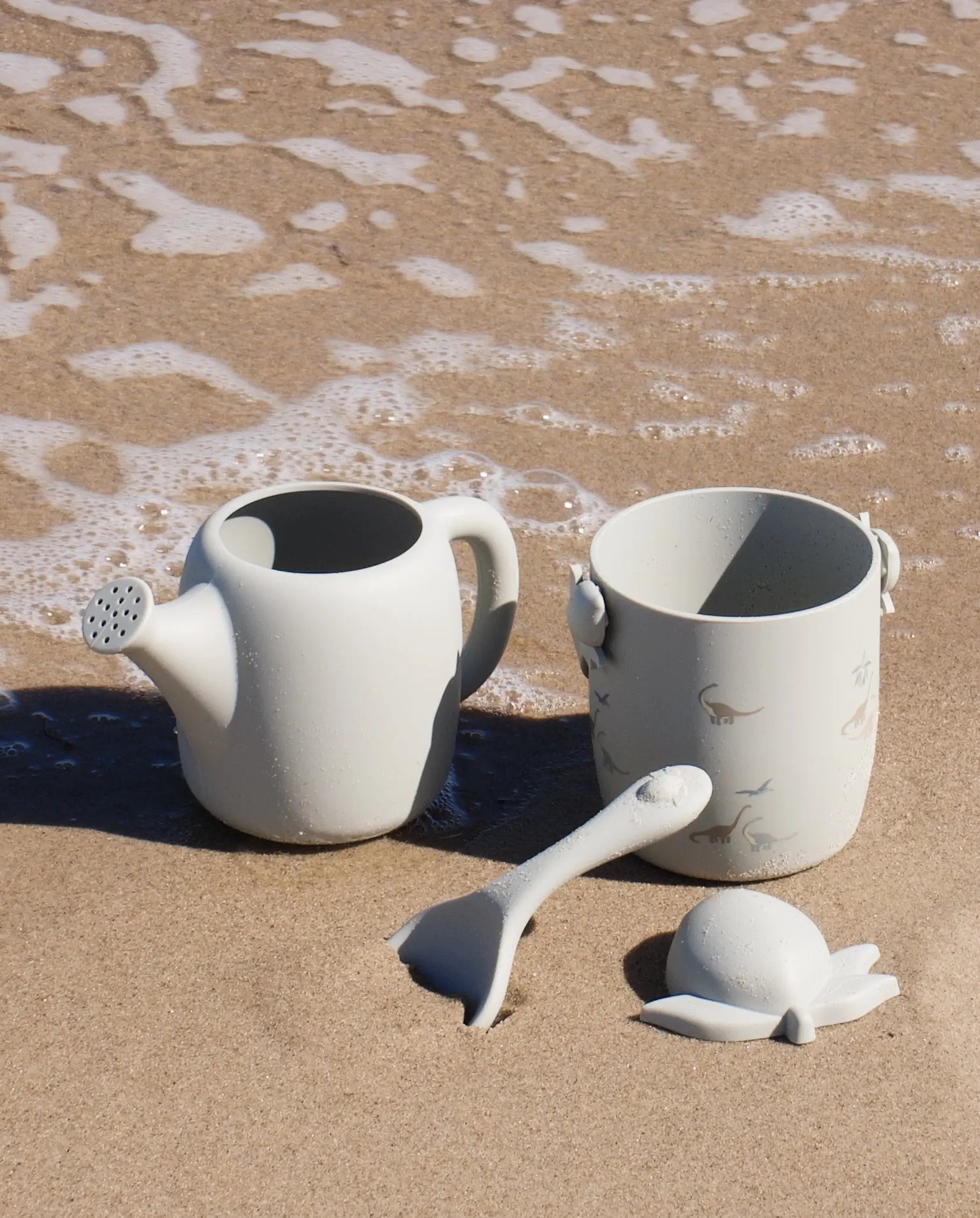 Silicone Beach Set with Lemons, Decorative Lemon Design, Summer Fun Toys Beach Toys Konges Sløjd   