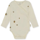 Organic Cotton Newborn Bodysuit Gots  Konges Sløjd Lemon 44cm/PRE 