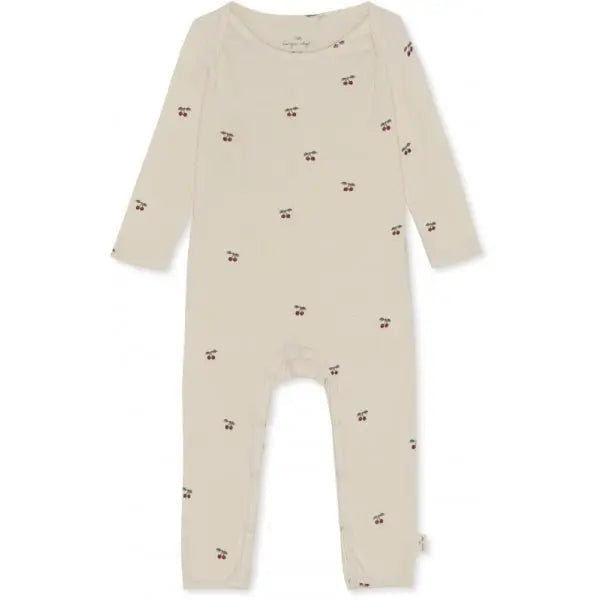 Organic Cotton Baby Onesie Gots  Konges Sløjd Cherry 74cm/9M 