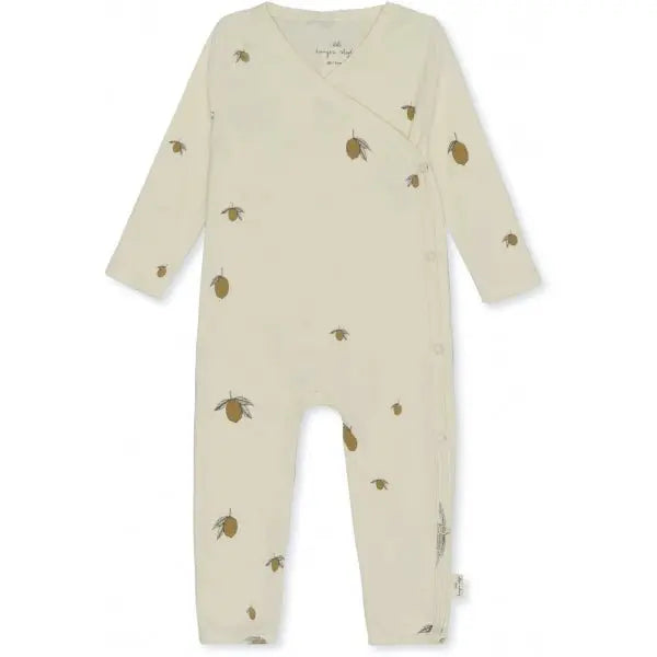 Organic Cotton Baby Onesie Gots  Konges Sløjd Lemon 74cm/9M 
