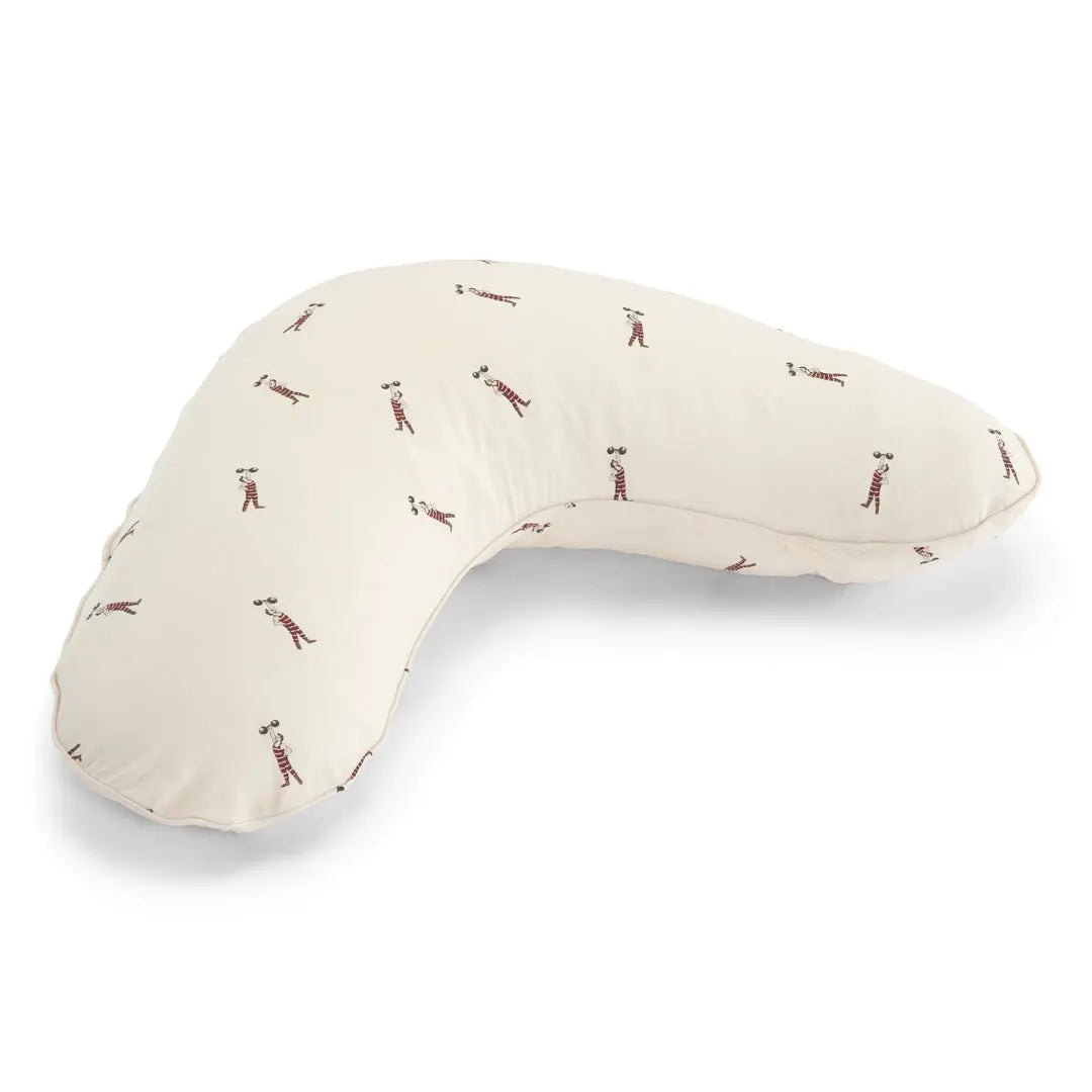 Organic Cotton Nursery Pillow Cover Gots  Konges Sløjd Strong Man One Size 