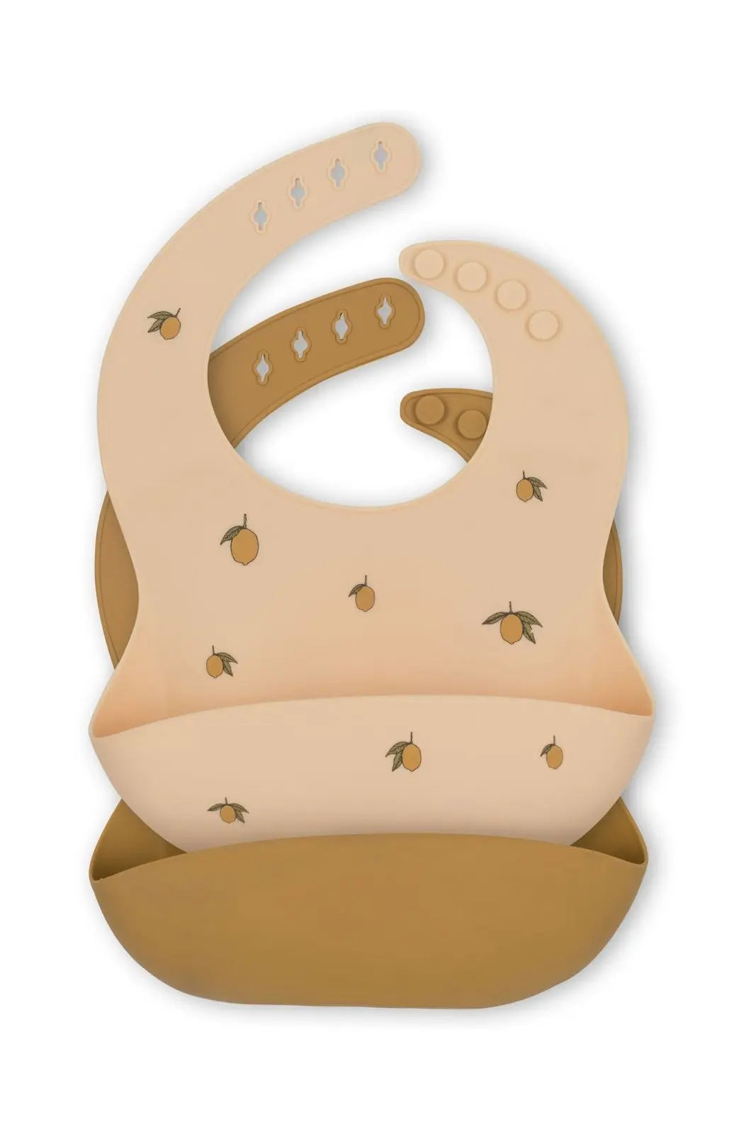 2 Pack Lemon Design Baby Bibs For Mealtime  Konges Sløjd   