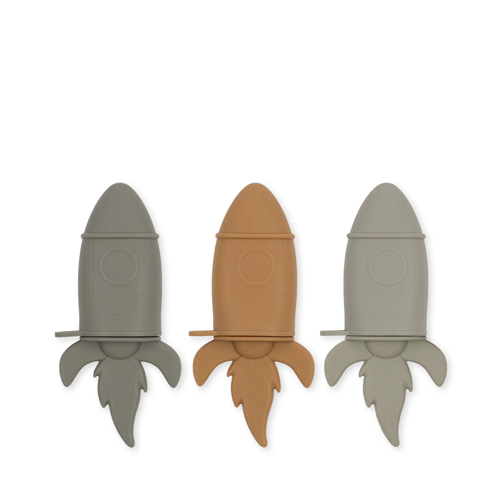 3 Pack Silicone Ice Cream Mold Rocket, Rocket Shaped Ice Cream Mold, Kids' Favorite  Konges Sløjd   
