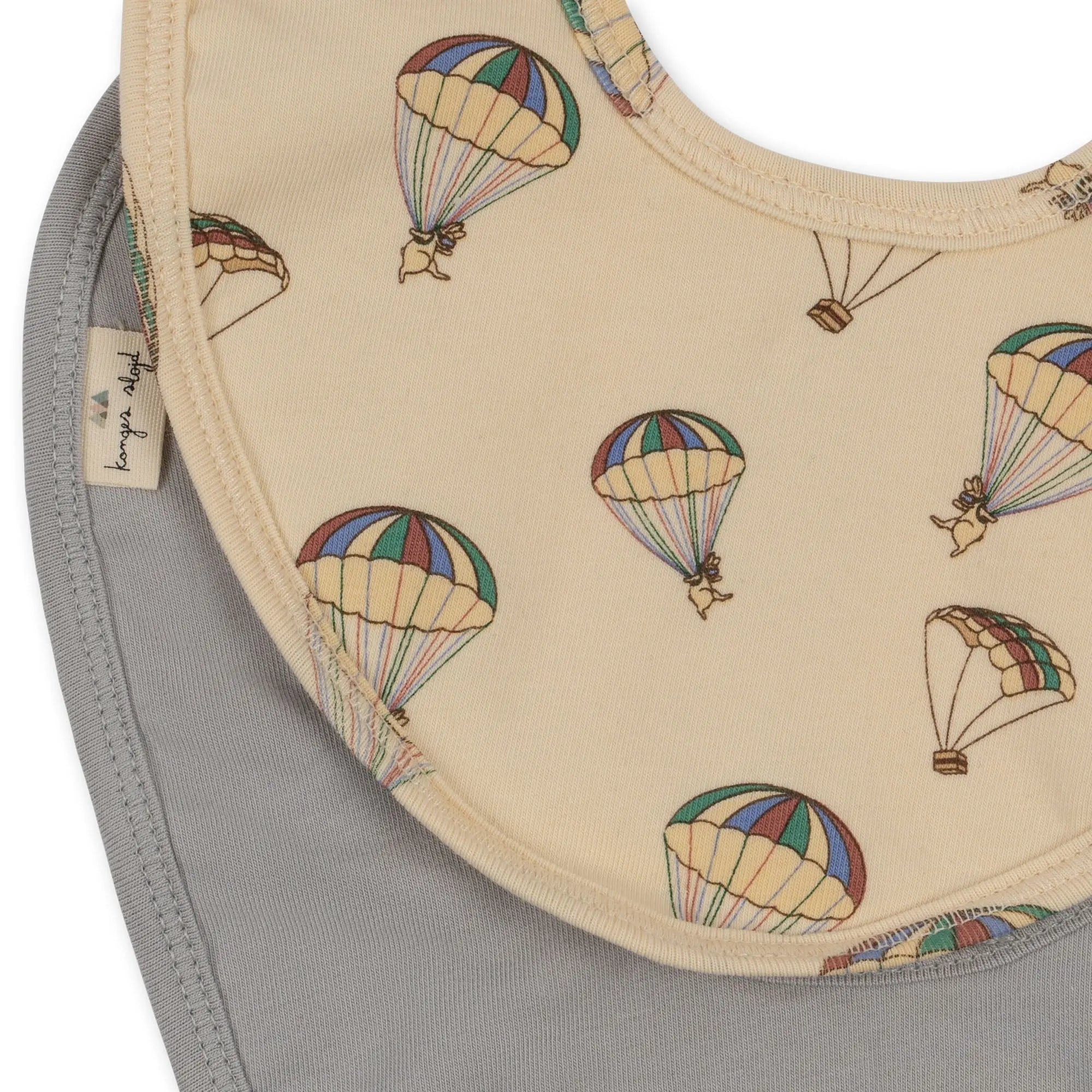 Basic 2 Pack Bib - LeviterLeviter Basic Bib - 2 Pack, Snap Button Closure, Baby Bib, Bib Set  Konges Sløjd   