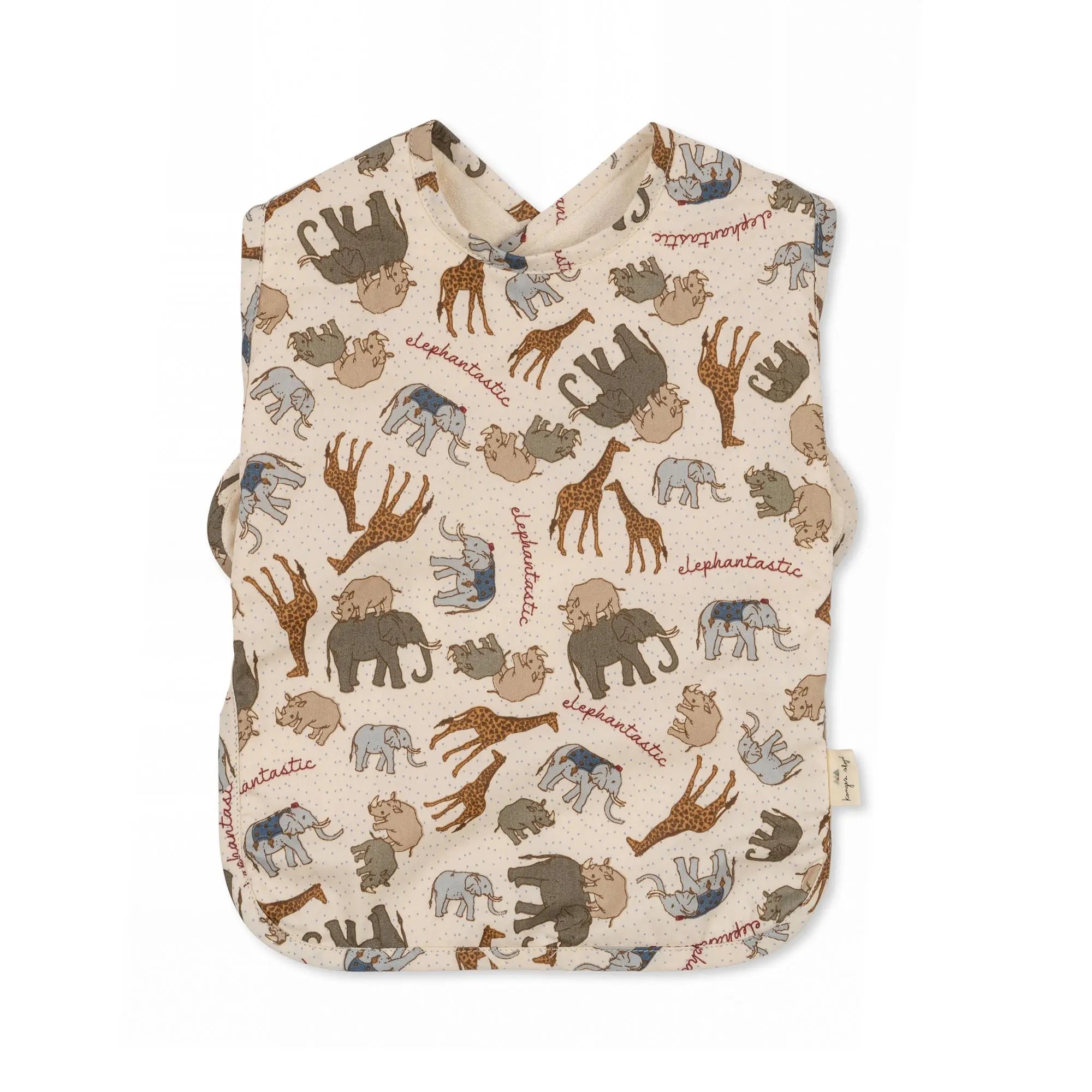 Comea Big Bib, Organic Cotton Bib, Acrylic Coating, Baby Feeding Bib, Waterproof, Easy to Clean  Konges Sløjd   