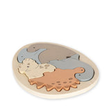 Dinosaur Egg Wood PuzzleWood Dinosaur Egg Jigsaw Puzzle, Prehistoric Dino Puzzle  Konges Sløjd   
