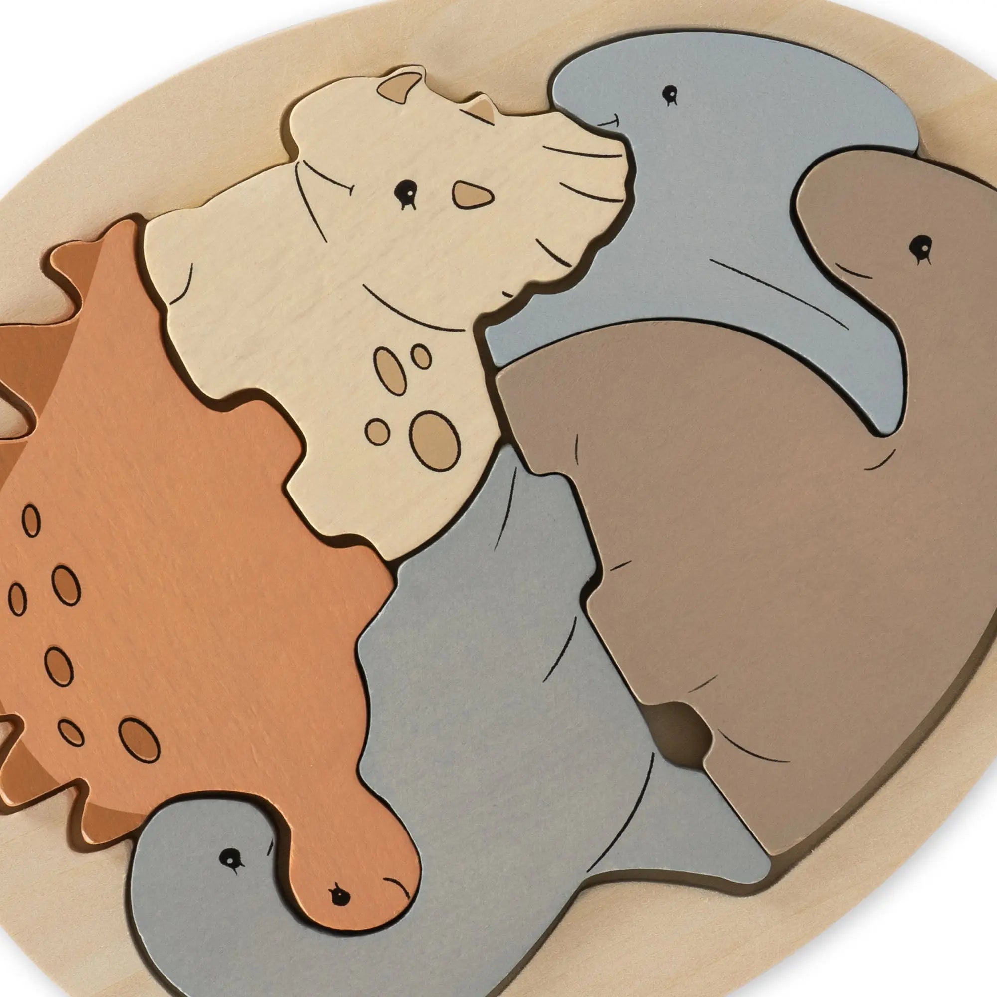 Dinosaur Egg Wood PuzzleWood Dinosaur Egg Jigsaw Puzzle, Prehistoric Dino Puzzle  Konges Sløjd   