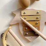 Wooden Music Instruments Toy Set Lemon Fsc  Konges Sløjd   