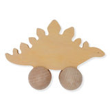 Colorful Rolling Dinosaur, Pick your Favorite Friend on Wheels, Dino Parade Toy, Interactive Playtime  Konges Sløjd   