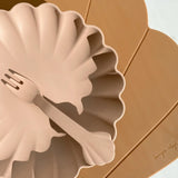 Silicone Placemat Clam - Terra Cotta  Konges Sløjd   