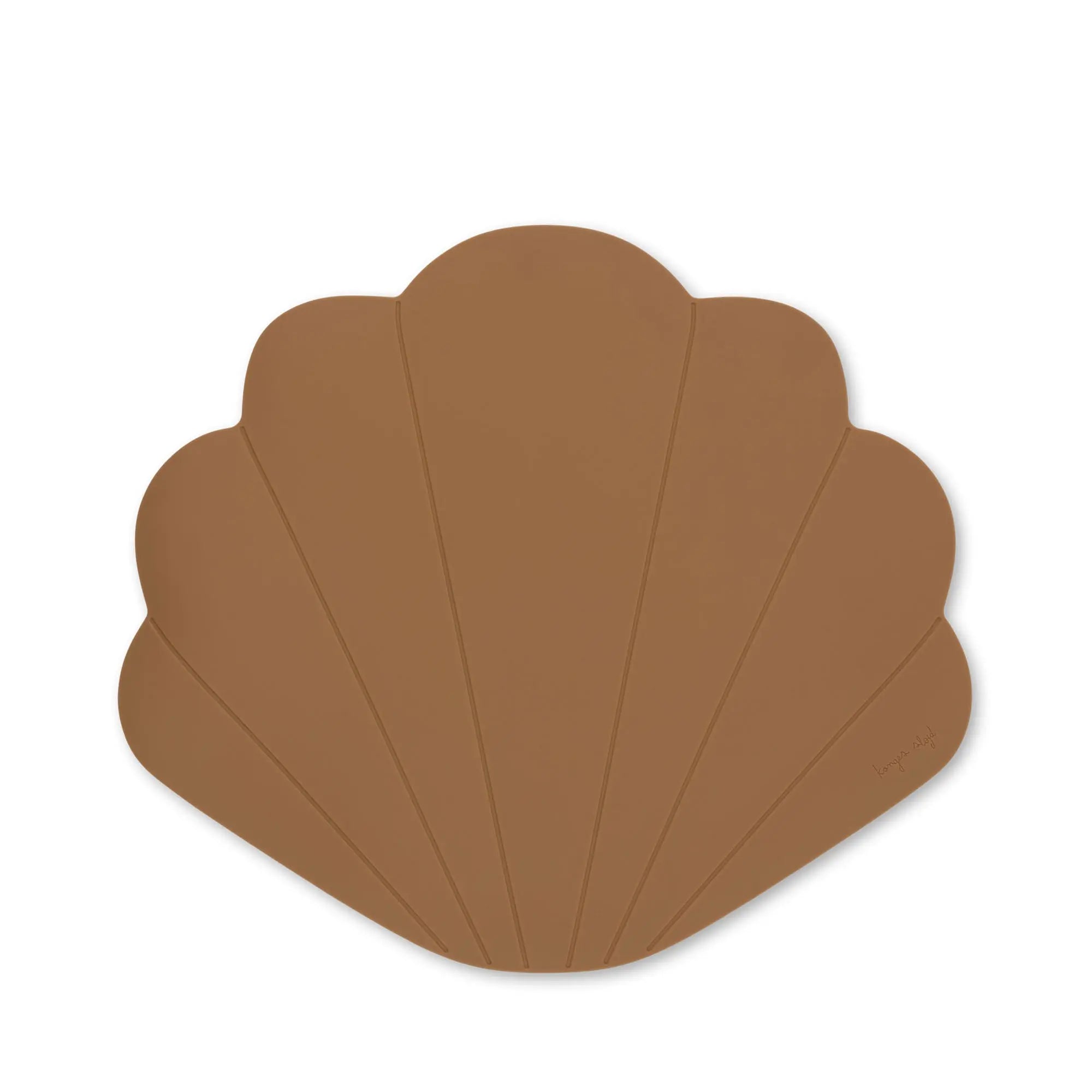 Silicone Placemat Clam - Terra Cotta  Konges Sløjd   
