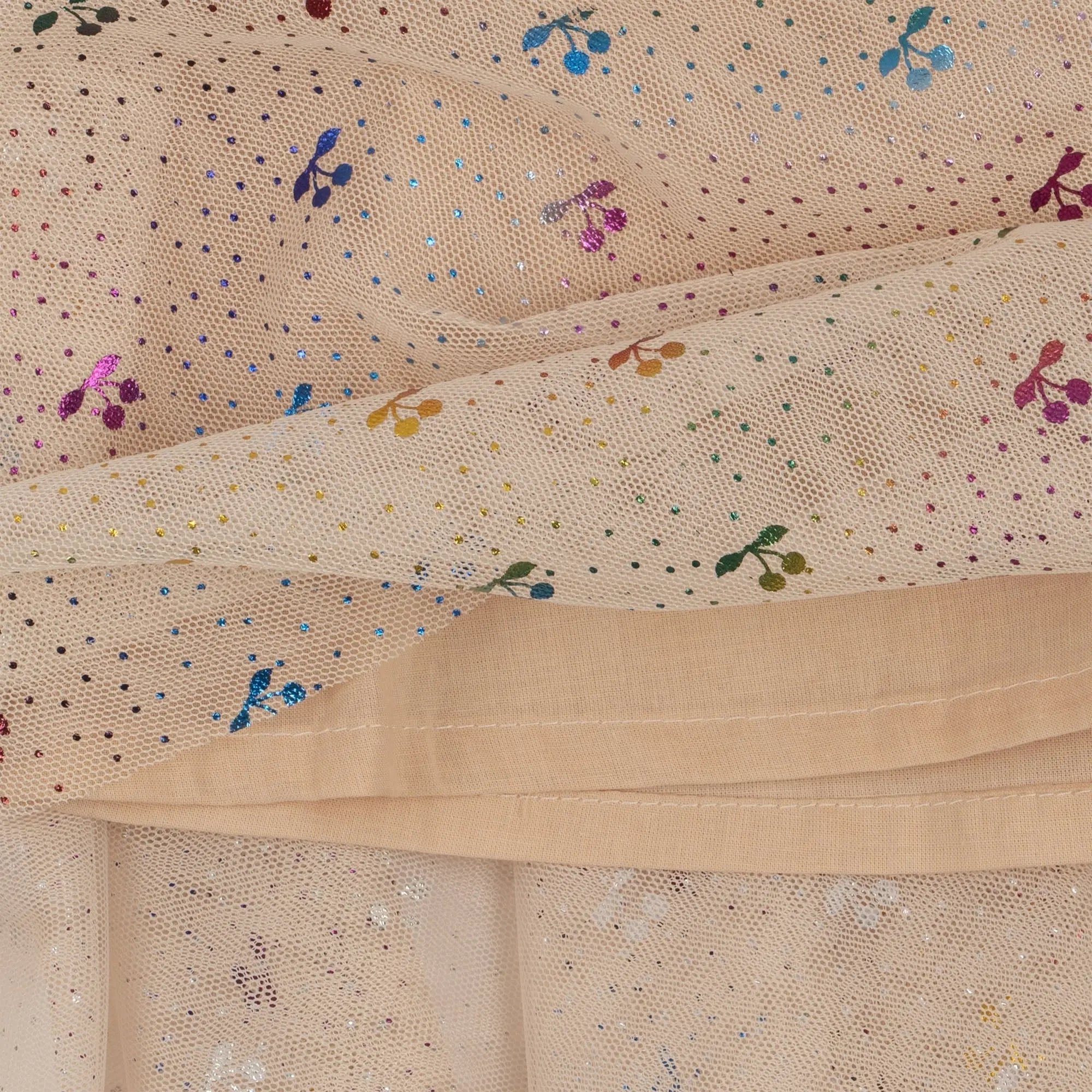 Fairy Dress With Frill Details, Two-Tier, Rounded Collar, Soft Cotton Inside Layer, Crisp Tulle Outer Layers  Konges Sløjd   