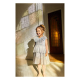 Fairy Dress With Frill Details, Two-Tier, Rounded Collar, Soft Cotton Inside Layer, Crisp Tulle Outer Layers  Konges Sløjd   