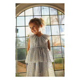 Fairy Dress With Frill Details, Two-Tier, Rounded Collar, Soft Cotton Inside Layer, Crisp Tulle Outer Layers  Konges Sløjd   