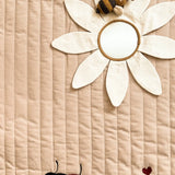 Play Blanket with Toy Hoops, Organic Cotton, Sensory Development, Shapes & Sounds, Tactile Materials  Konges Sløjd   