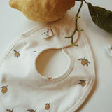 2-Pack Organic Cotton Baby Bibs Lemon  Konges Sløjd   