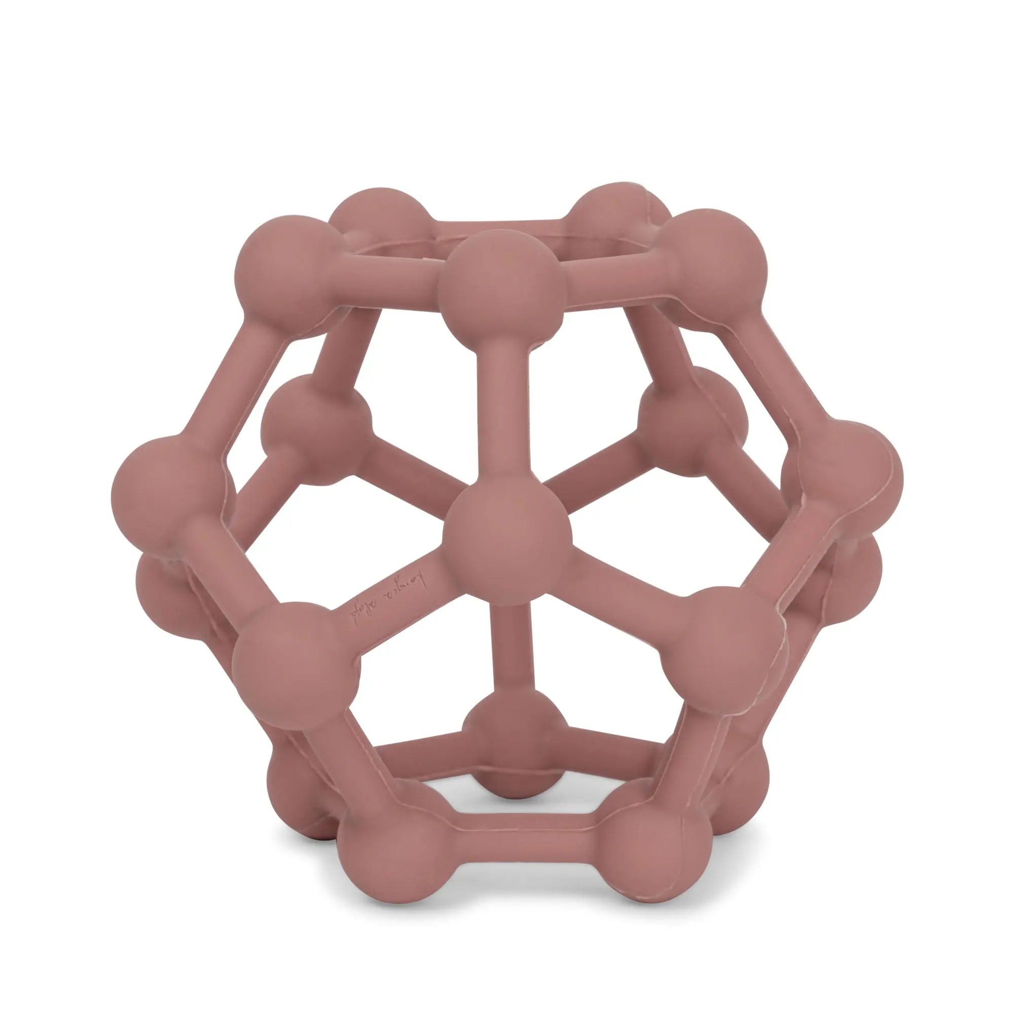 Silicone Ball for Fine Motor Skills & Hand-Eye Coordination, Baby Teething Toy, Shape Exploration Toy  Konges Sløjd Blush  