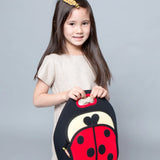 Ladybug Lunch Bag - Red and Black, Insulated Neoprene Lunch Tote Lunch Bag Dabbawalla   