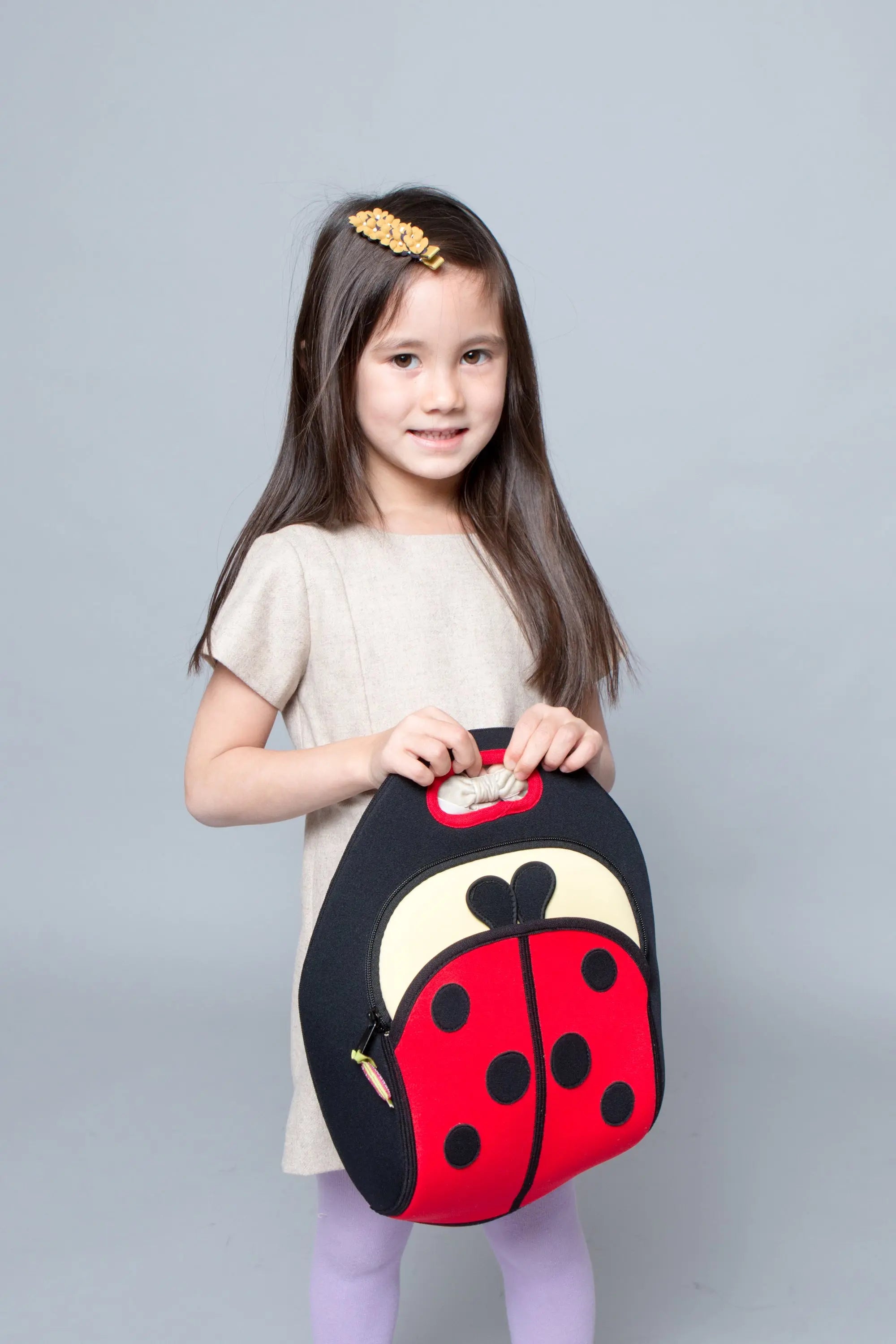 Ladybug Lunch Bag - Red and Black, Insulated Neoprene Lunch Tote Lunch Bag Dabbawalla   