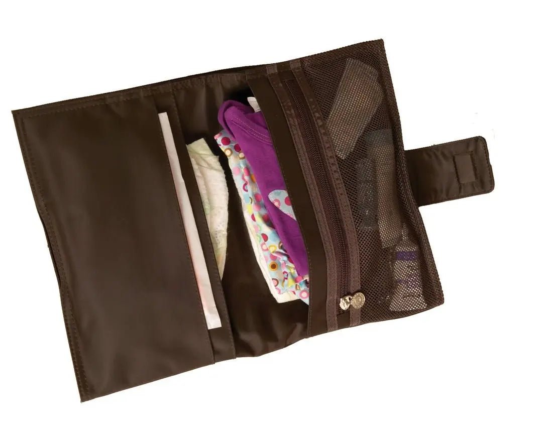 Brown All-In-One Diaper Wallet and Changing Pad  MeloBaby   
