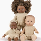 Orlando Knit Doll Romper in Cream  Minikane   