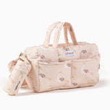 Pink Peacocks Baby Bottle Holder, Wooden Baby Bottle, Floral Nursery Decor  Minikane   